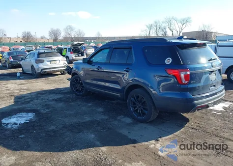 2017 Ford Explorer Xlt z USA, uszkodzony, nr VIN 1FM5K8D8XHGB75935